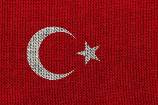 Turkije Vlag Achtergrond Textuur Concept Voor Designer Oplossingen — Stockfoto