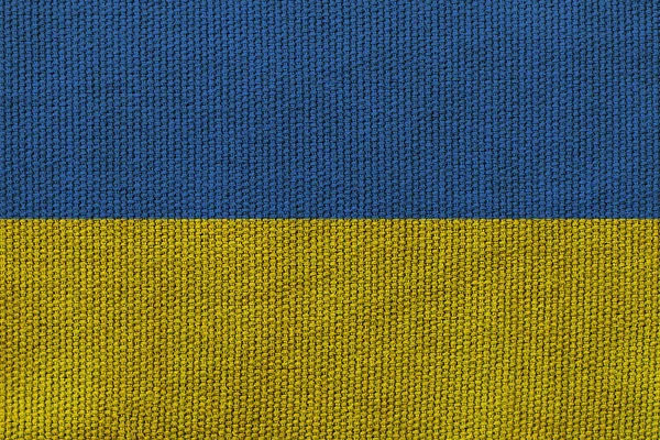 Ukrainische Flagge Auf Dem Hintergrund Textur Konzept Für Designerlösungen — Stockfoto