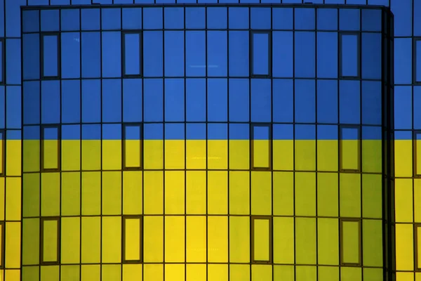 Flaga Ukrainy Tle Tekstury Koncepcja Rozwiązań Projektowych — Zdjęcie stockowe