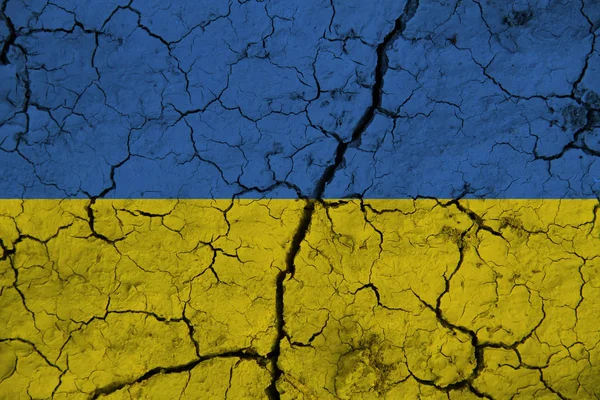 Ucraina Bandiera Sullo Sfondo Texture Concetto Soluzioni Design — Foto Stock