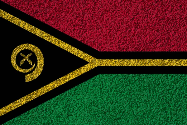 Vanuatu Flagge Auf Der Hintergrundtextur Konzept Für Designerlösungen — Stockfoto