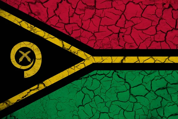 Drapeau Vanuatu Sur Texture Fond Concept Solutions Concepteur — Photo