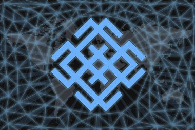 Altın sikke Cryptocurrency gram, ton, Yuvarlak karanlık bir arka plan üzerinde