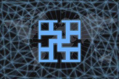 Altın sikke Cryptocurrency gram, ton, Yuvarlak karanlık bir arka plan üzerinde