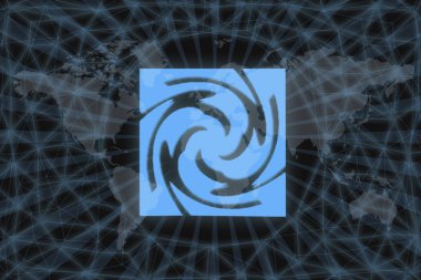 Altın sikke Cryptocurrency gram, ton, Yuvarlak karanlık bir arka plan üzerinde