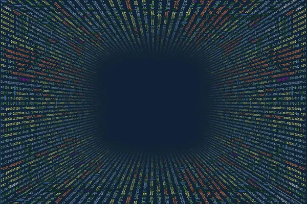 Alagút Számítógépes Programkódból Programozó Sorok Kód Java Script Css Html — Stock Fotó