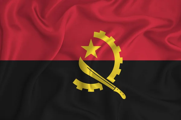 Bandiera Angola Sulla Texture Sfondo Concetto Soluzioni Design — Foto Stock