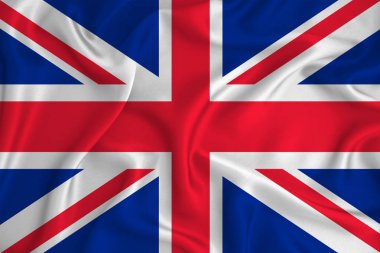 Arka planda Büyük Britanya bayrağı var. Tasarımcı çözümleri kavramı.