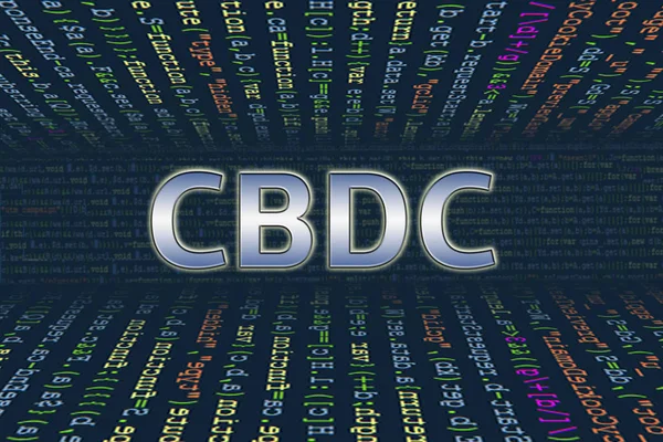 컴퓨터 프로그램 코드에서 터널을 만드는 중앙은행 디지털 Cbdc — 스톡 사진