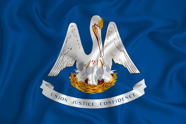 Bandera Louisiana Los Estados Unidos Textura Fondo Concepto Para Soluciones — Foto de Stock