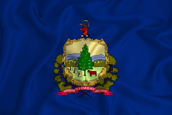 背景の質感にアメリカのバーモント州の旗 デザイナーソリューションのコンセプト — ストック写真
