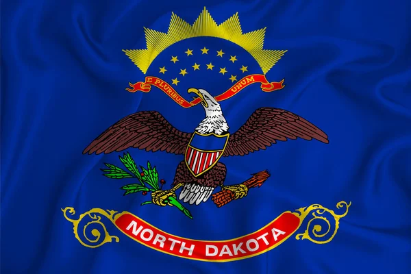 Flag North Dakota United States Background Texture Concept Designer Solutions — Stock Photo, Image