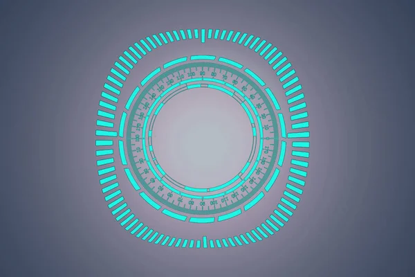 Abstract circles futuristic technology HUD screen user interface