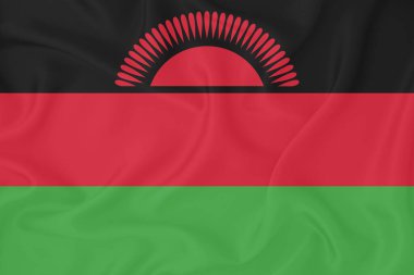 Malavi, arka planda bayrak var. Tasarımcı çözümleri kavramı.