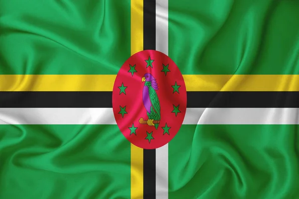 Bandera Dominica Textura Fondo Concepto Para Soluciones Diseño —  Fotos de Stock