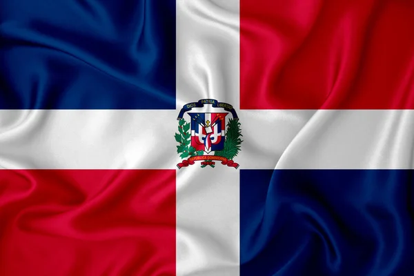 Bandera Dominicana Textura Fondo Concepto Para Soluciones Diseño — Foto de Stock