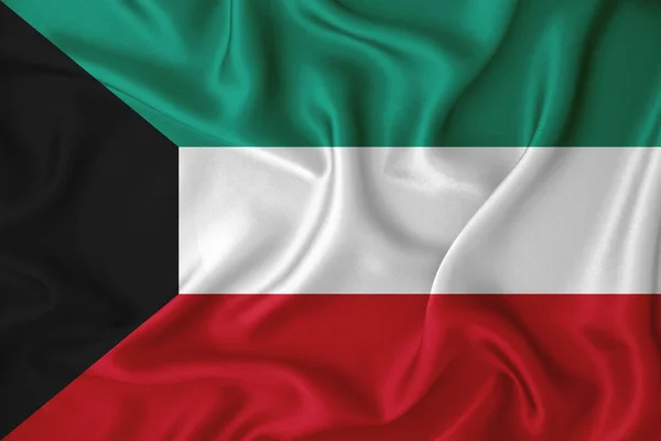 背景の質感にクウェート国旗デザイナーソリューションのコンセプト — ストック写真