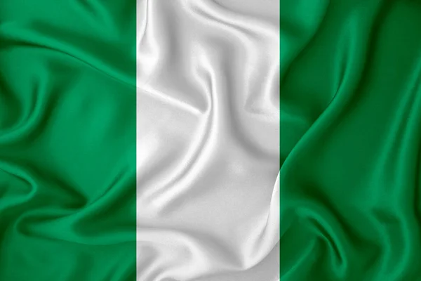 Nigeria Flag Background Texture Concept Designer Solutions — Stock Photo, Image