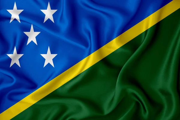 Bandiera Isole Salomone Sullo Sfondo Concetto Soluzioni Design — Foto Stock