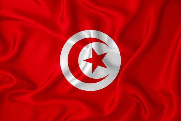 Tunisia Flag Background Texture Concept Designer Solutions — Stock Photo, Image