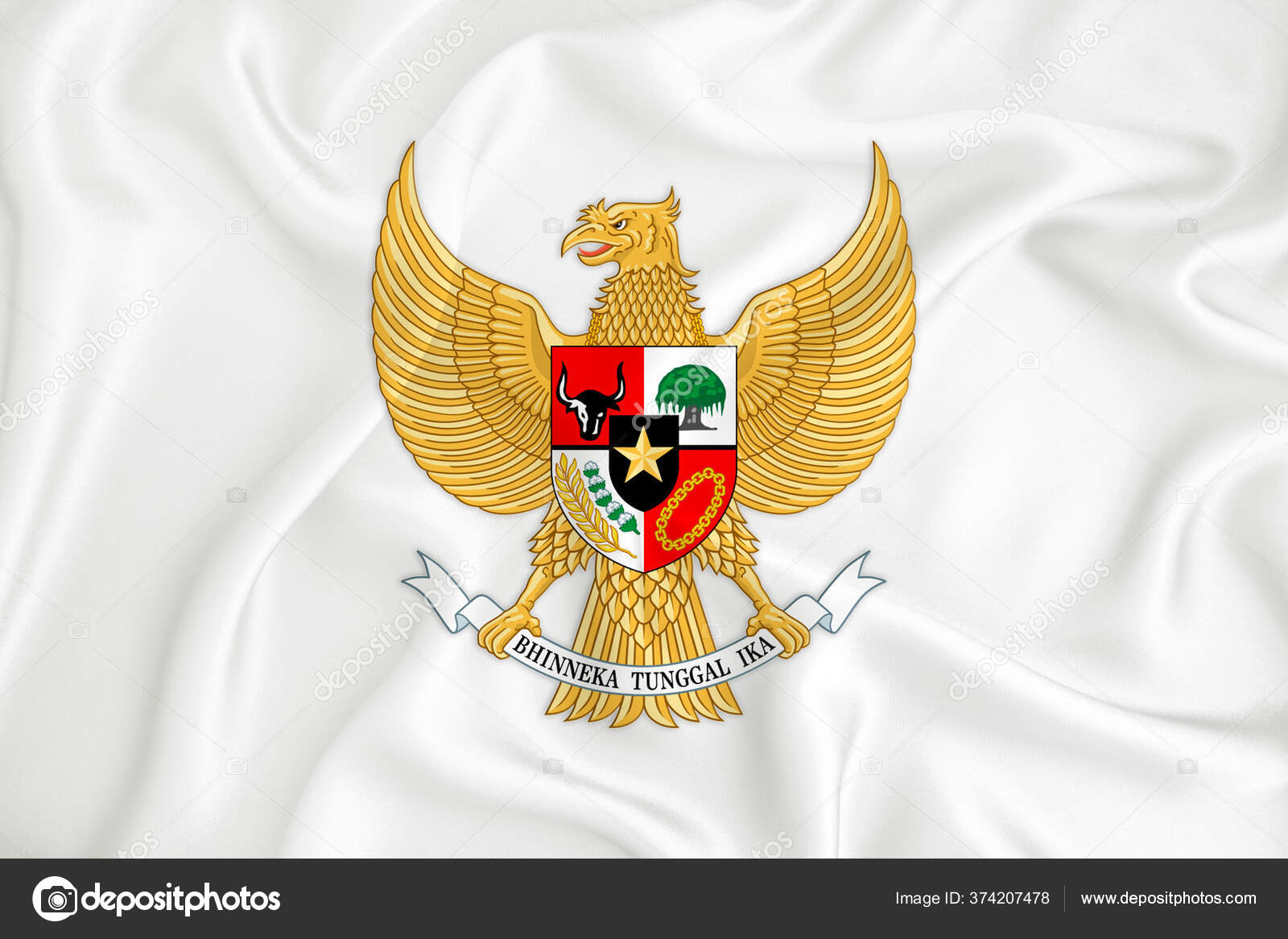 Индонезия флаг и герб Индонезия флаг и герб