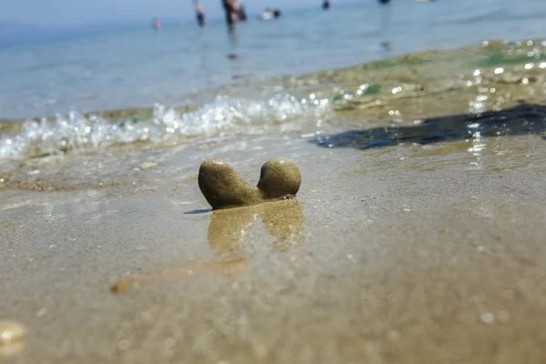 Pedra em forma de coração — Fotografia de Stock