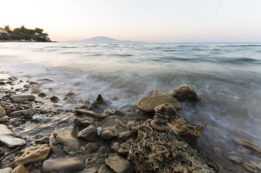 Dalgalar deniz Yunanistan