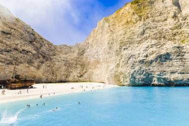 Navagio plaj Batığı ile