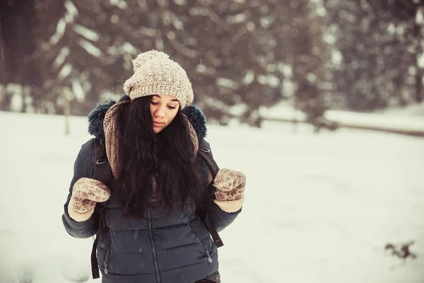 Girl in winter — Stock Photo, Image