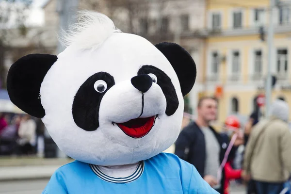 Animador em panda traje — Fotografia de Stock