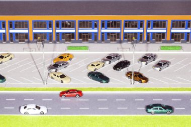 Park ve alışveriş merkezi yerleşimi