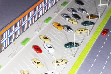 Park ve alışveriş merkezi yerleşimi