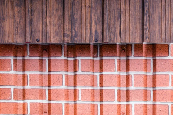 Tégla és a fa textúra — Stock Fotó