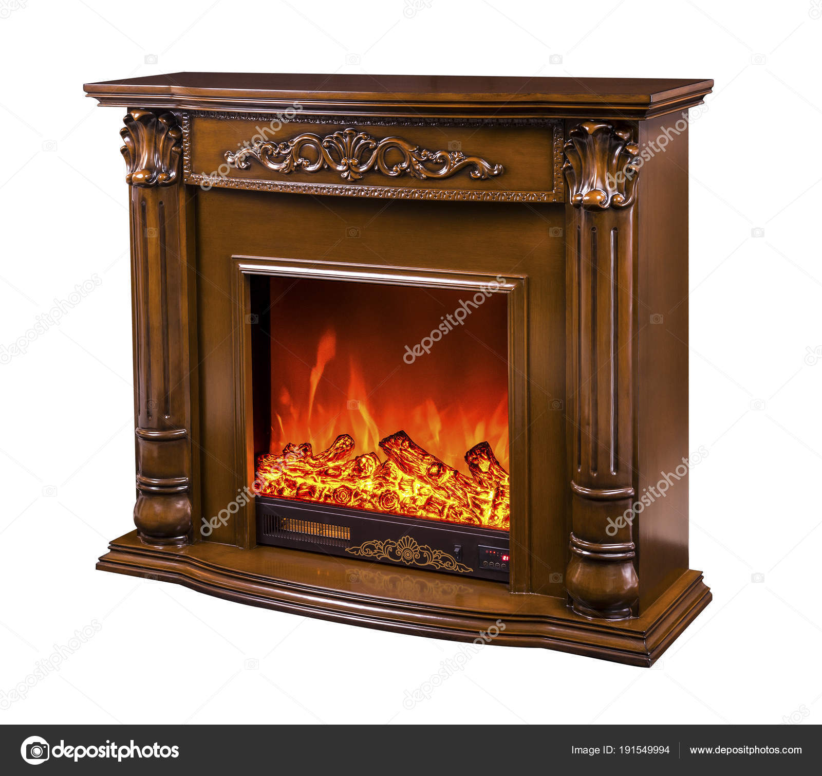 Electric Fireplace Stock Photo C Alesmunt 191549994