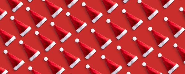Santa Claus hat pattern — Stock Photo, Image
