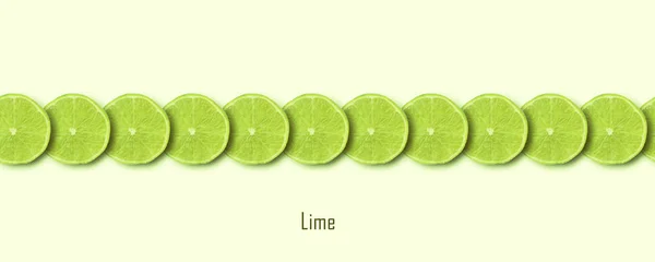 Panorama zielonego limonki — Zdjęcie stockowe