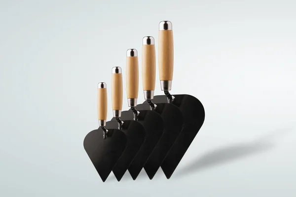 Set of construction spatulas — Stock Photo, Image