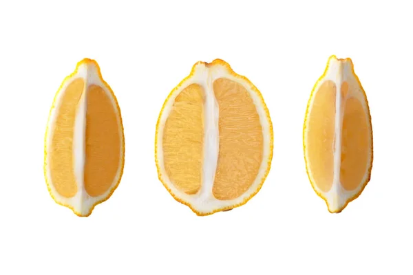 Conjunto de frutas de limón aislado —  Fotos de Stock