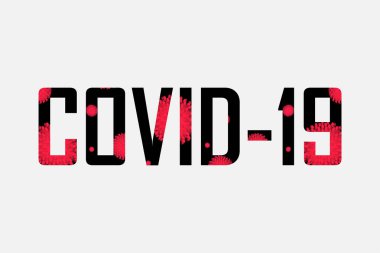 Hafif arkaplanda COVID-19 yazılıydı, dünya epidemisi kavramı.