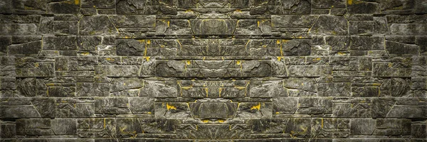 Μοντέρνος Διακοσμητικός Πέτρινος Τοίχος Για Εξωτερική Διακόσμηση Πρόσοψης — Φωτογραφία Αρχείου