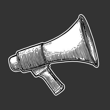 Erkek el holding hoparlör.