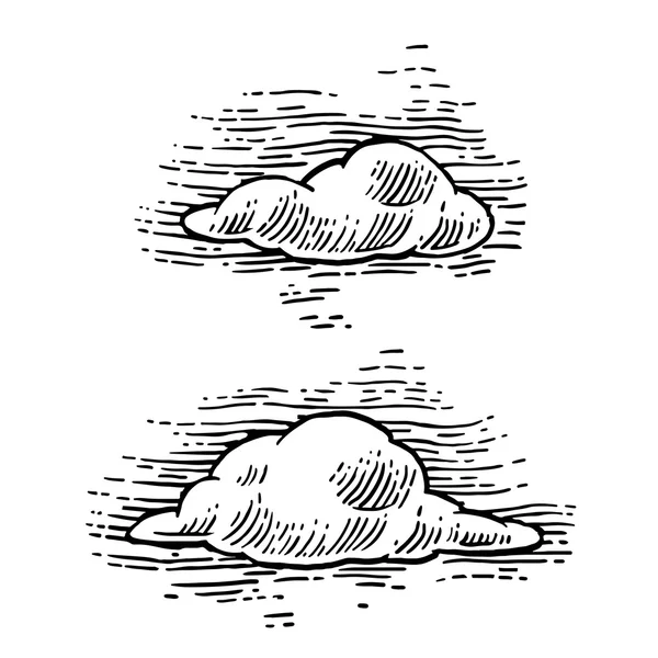 Festgelegte Form der Wolken. — Stockvektor
