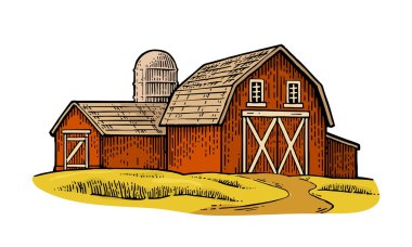 Organik tarım. Vektör oyma vintage siyah çizim.