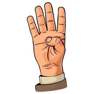İşaret parmağı. Bir el işareti.