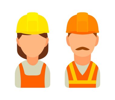 Set simge karakter Oluşturucu. Beyaz arka plan üzerinde düz illüstrasyon vektör