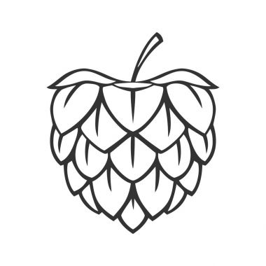 Simge hop bitki bitki. Vektör illüstrasyon izole