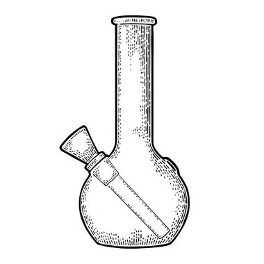 Sigara, sigara esrar ve çakmak için boru. Vintage oyma