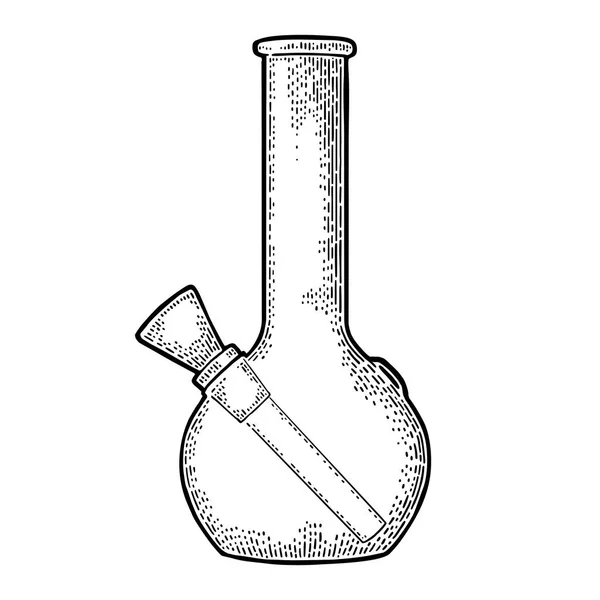 Sigarette, pipa per fumare cannabis e accendino. Incisione vintage — Vettoriale Stock