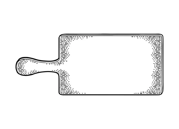 Wood cutting board. Vector vintage engraving — Stock Vector