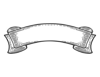 Beyaz arka plan üzerinde izole şerit. Vektör